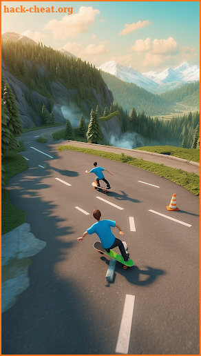 Adventure Downhill Racer Game screenshot