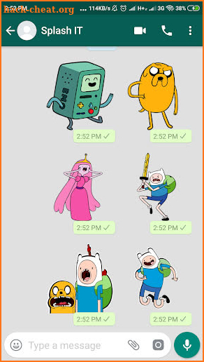 Adventure Time Stickers WAStickerApps screenshot