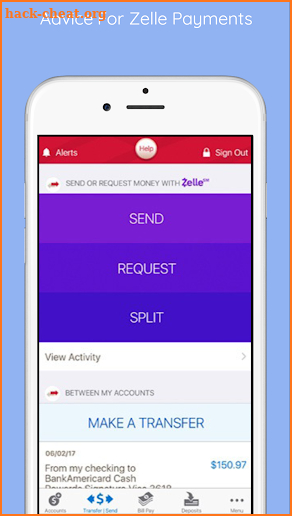 Advice For Zelle Payments screenshot