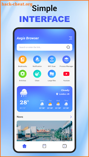 Aegis Browser screenshot