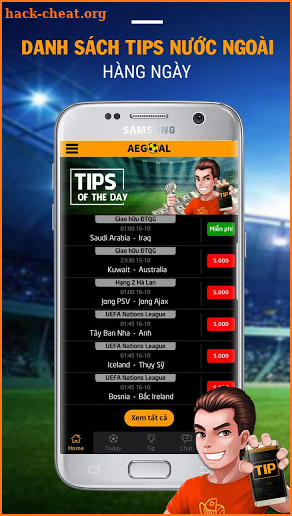 Aegoal - nhận định - Tip bóng đá screenshot