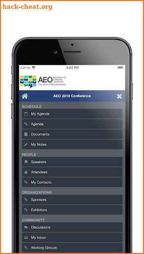 AEO Conference screenshot
