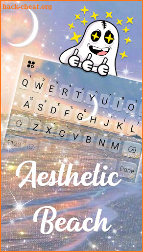 Aesthetic Beach Keyboard Background screenshot