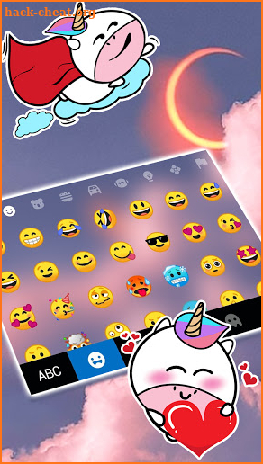 Aesthetic Clouds Keyboard Background screenshot