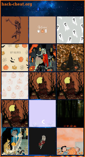 aesthetic halloween wallpaper screenshot