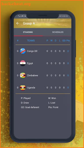 Afcon 2019 - Live  Results + Fixtures + Standings screenshot