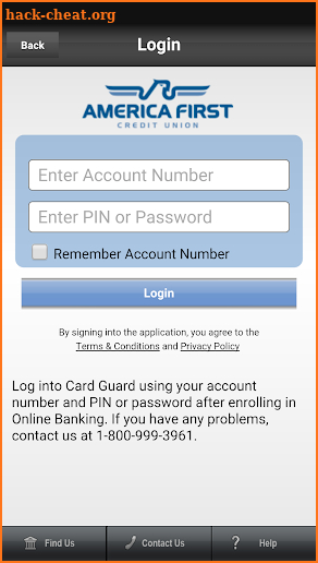 AFCU Card Guard™ screenshot