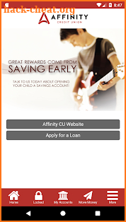 Affinity Credit Union screenshot