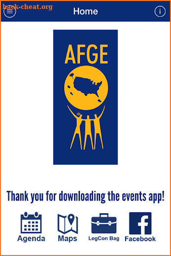 AFGE Events screenshot