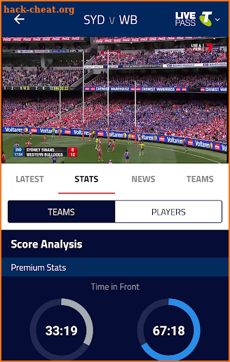 AFL Live Official App screenshot