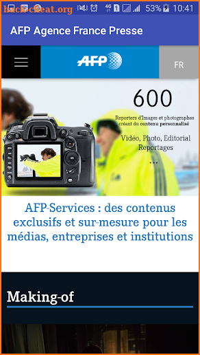 AFP : Agence France Presse screenshot