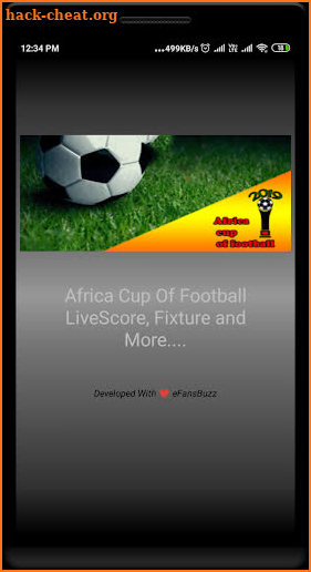 Africa Cup of Football Live Score, Fixtures & News screenshot