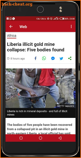 AFRICA NEWS - bbc news reader screenshot