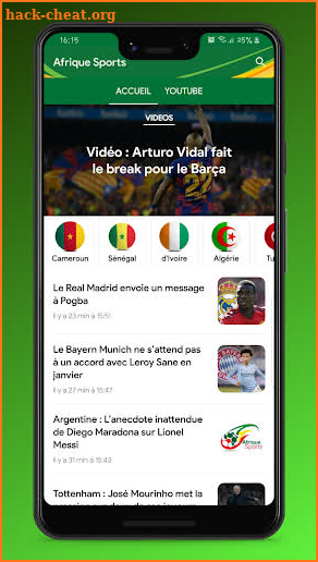 Africa Sports screenshot