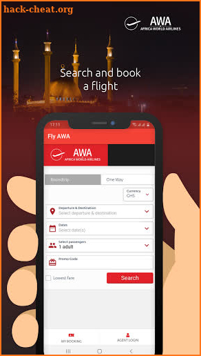 Africa World Airlines screenshot