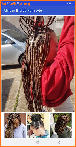 African braids hairstyle screenshot