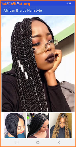 African braids hairstyle screenshot