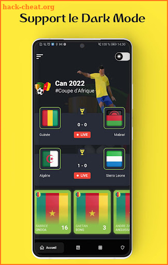 African Cup 2022 Live Score screenshot