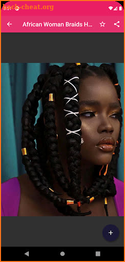 African Woman Braids Hairstyle screenshot