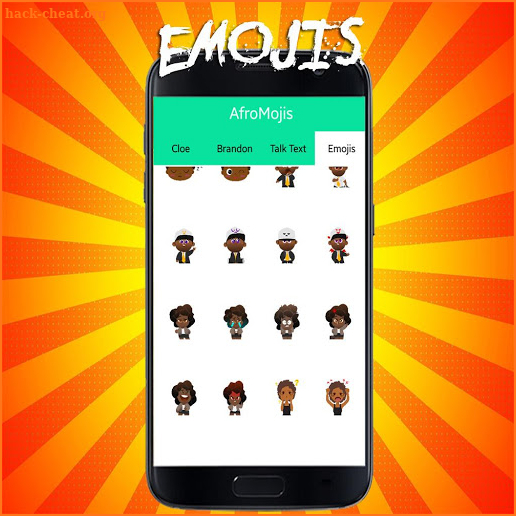 AfroEmoji African emoji and stickers:Emoji express screenshot