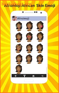AFROMOJI : Black And Brown Skin Emoji screenshot