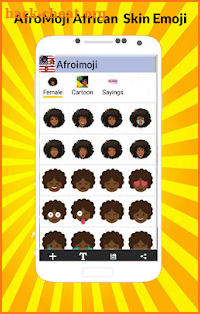 AFROMOJI : Black And Brown Skin Emoji screenshot