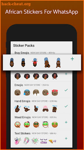 AfroMojis: African Melanin Stickers, Black Emojis screenshot