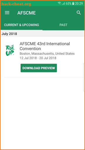 AFSCME Events screenshot