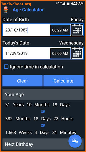 Age Calculator Pro screenshot