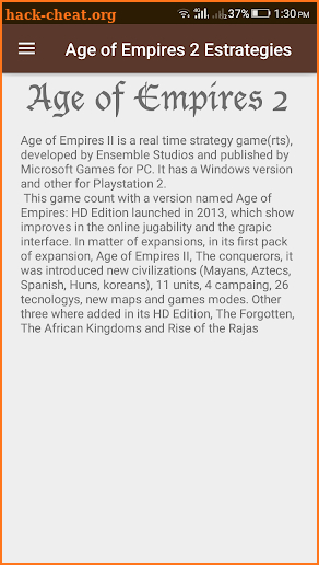 Age of Empires 2 Strategies screenshot