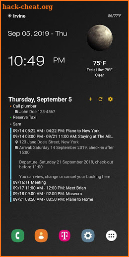 Agenda Widget screenshot