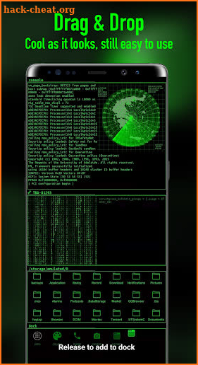 Agent Launcher - Iris Hacker Themes screenshot