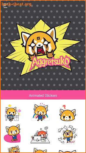 Aggretsuko Animated Stickers screenshot