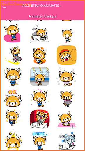 Aggretsuko Animated Stickers screenshot