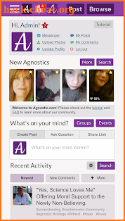 Agnostic.com - the community of Reason screenshot
