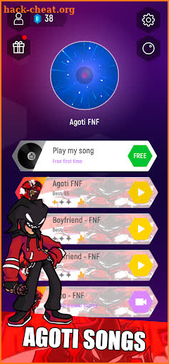Agoti Tiles Hop Funny Friday Music game screenshot