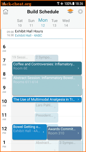 AHA Conferences screenshot