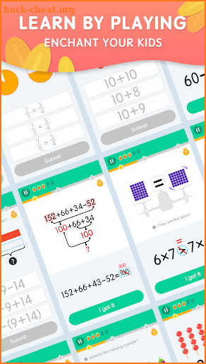 Ahaaa! Mathup-Cool Mental Math Kids Learning Games screenshot
