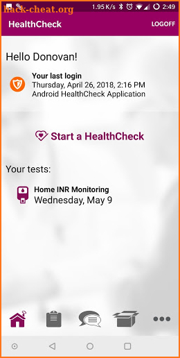AHM HealthCheck screenshot
