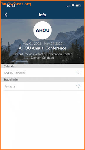 AHOU Annual Conference screenshot