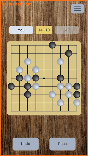 AI 9x9 Go Game - Wei Qi Chinese Board Style - Free screenshot