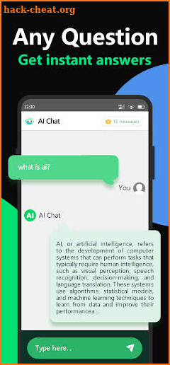 AI Chat-Chat app with ChatGPT screenshot
