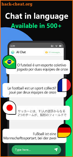 AI Chat-Chat app with ChatGPT screenshot
