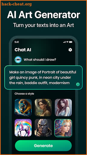 AI ChatBot screenshot