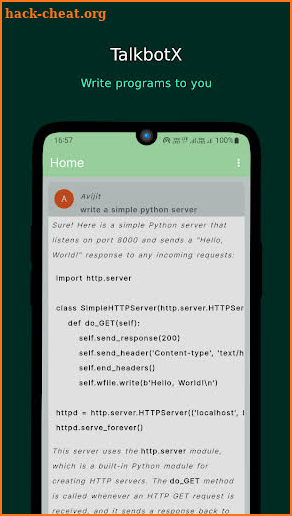 AI Chatbot - TalkbotX GPT screenshot