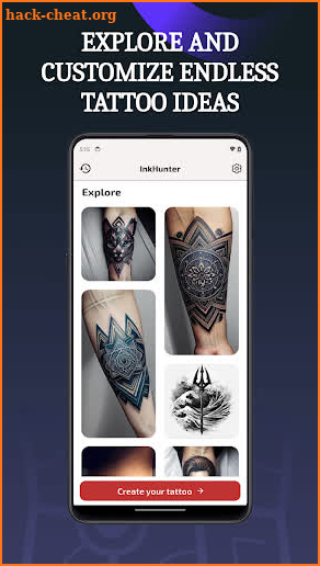 Ai Inkhunter Tattoo Design app screenshot