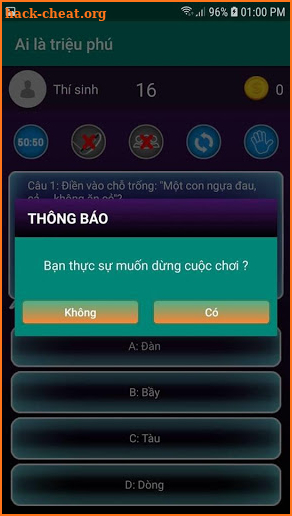 Ai là triệu phú screenshot