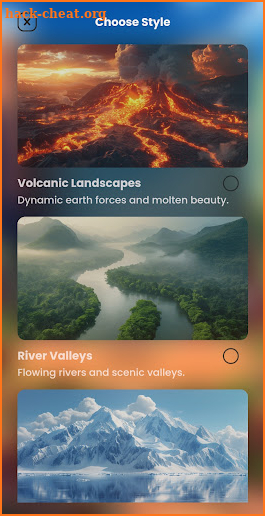 AI Landscape Generator App screenshot