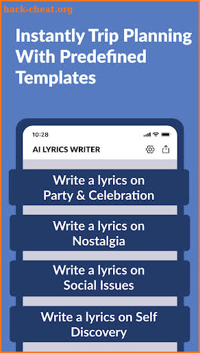 AI Lyrics Writer - Generator screenshot