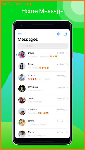 AI Message - Message iOS12 screenshot